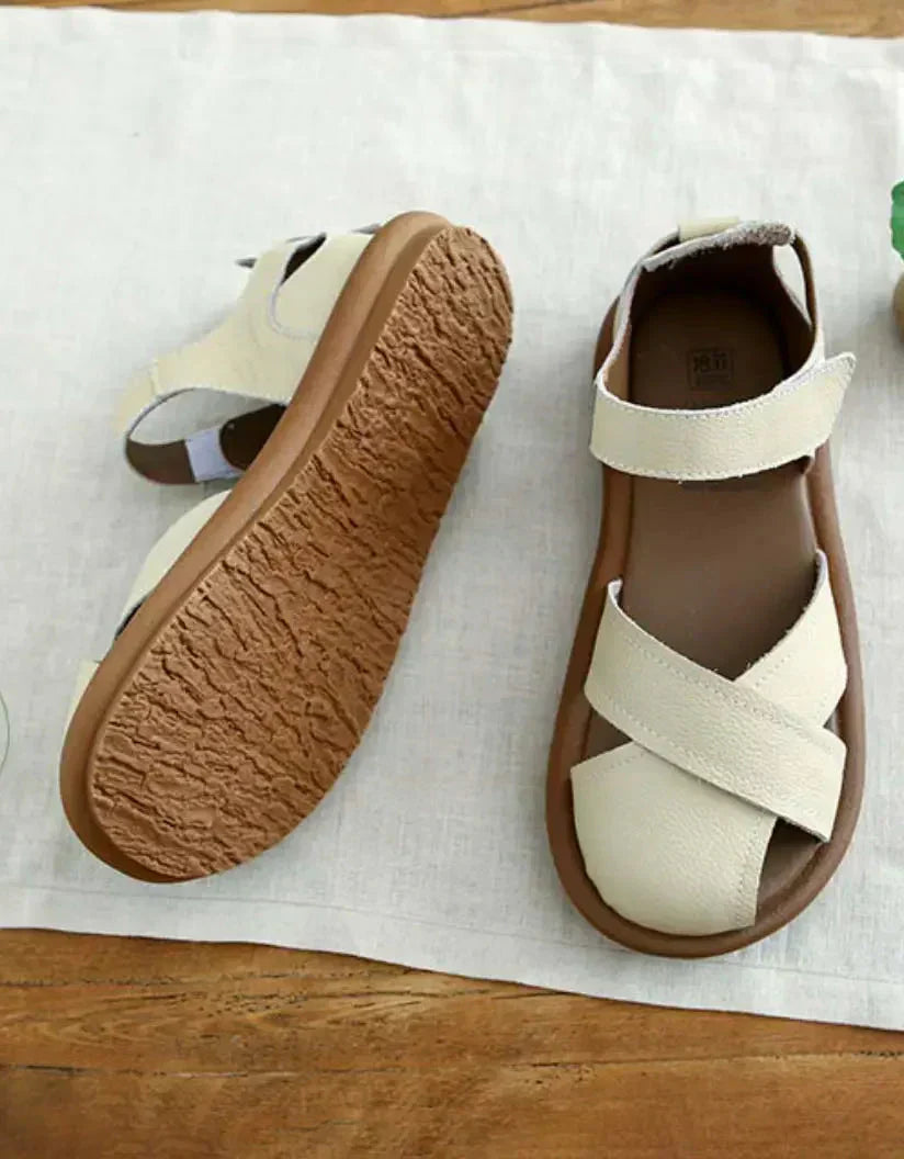 Andreja | Comfortable Closed Sandals with Cross Straps