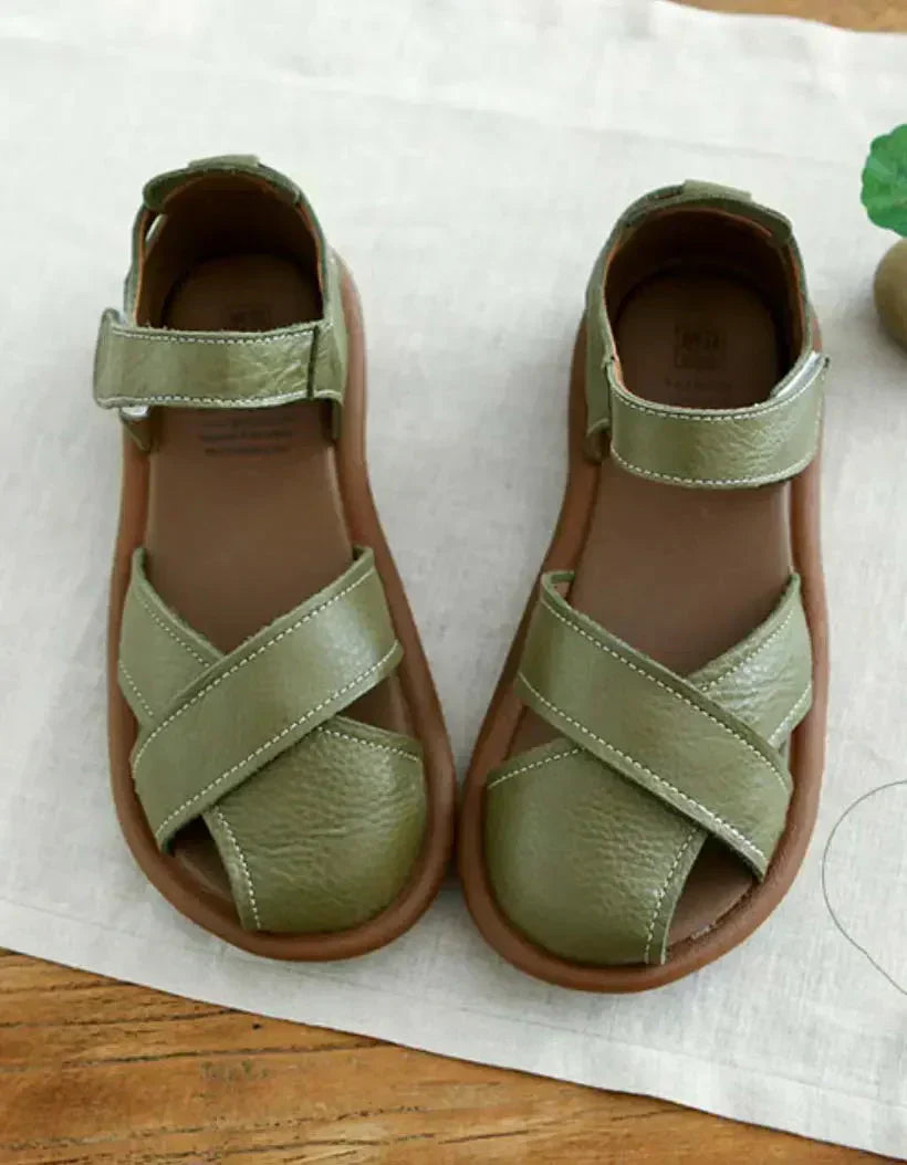 Andreja | Comfortable Closed Sandals with Cross Straps