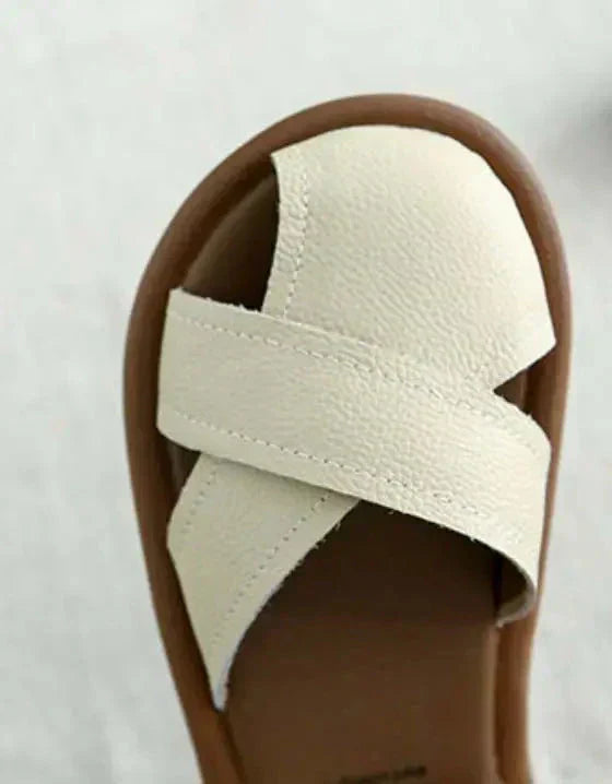 Andreja | Comfortable Closed Sandals with Cross Straps