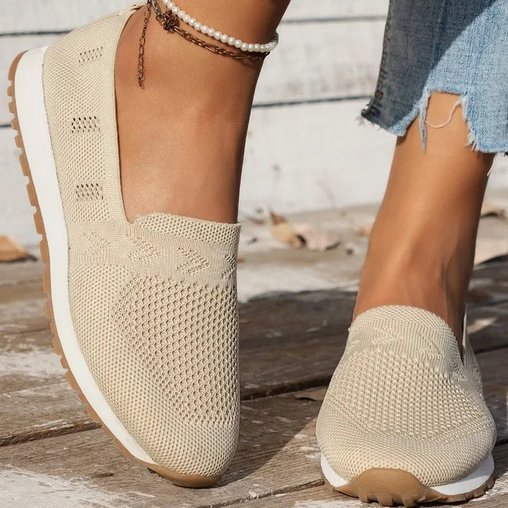 Breathable Slip-On Shoes for Women with Lightweight Sole