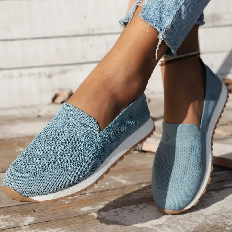 Breathable Slip-On Shoes for Women with Lightweight Sole