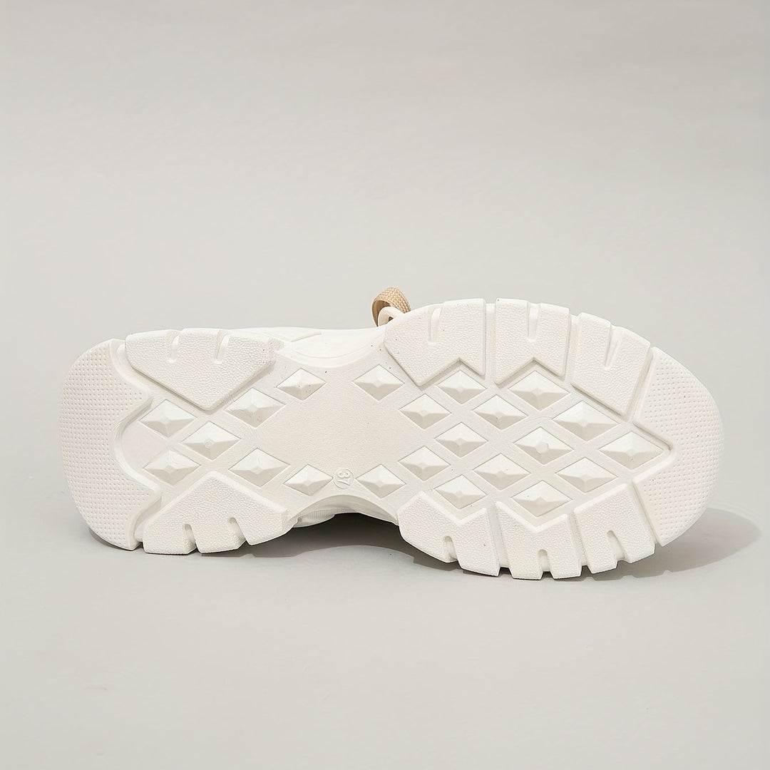 Trendy Women's Sneakers with Breathable Mesh and Thick Sole
