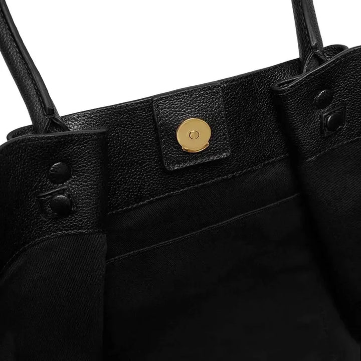 Tassa | Luxurious Oversized Shoulder Bag with Gold Closure