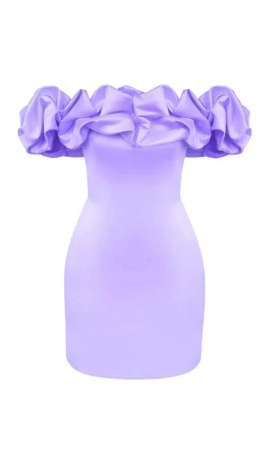 Elegant Mini Cocktail Dress for Women with Ruffles and Off Shoulder