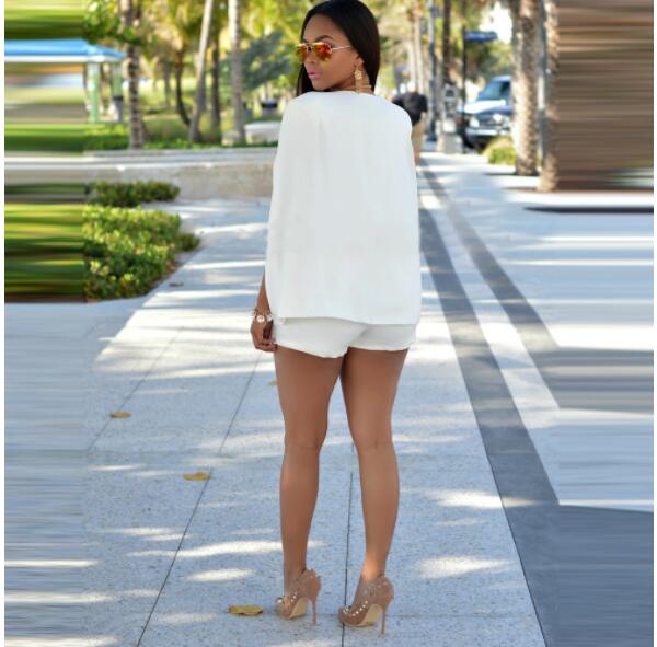 Women’s Cape Blazer with Split Sleeves and Open Front
