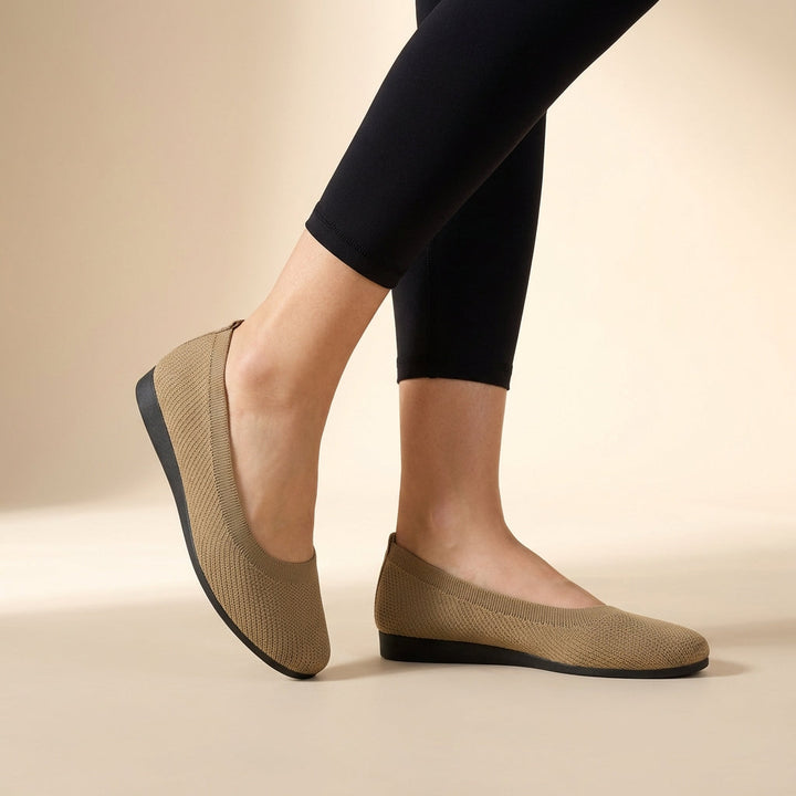 Women's Casual Ballerina Sandals With Slip-On Style And Low Sole