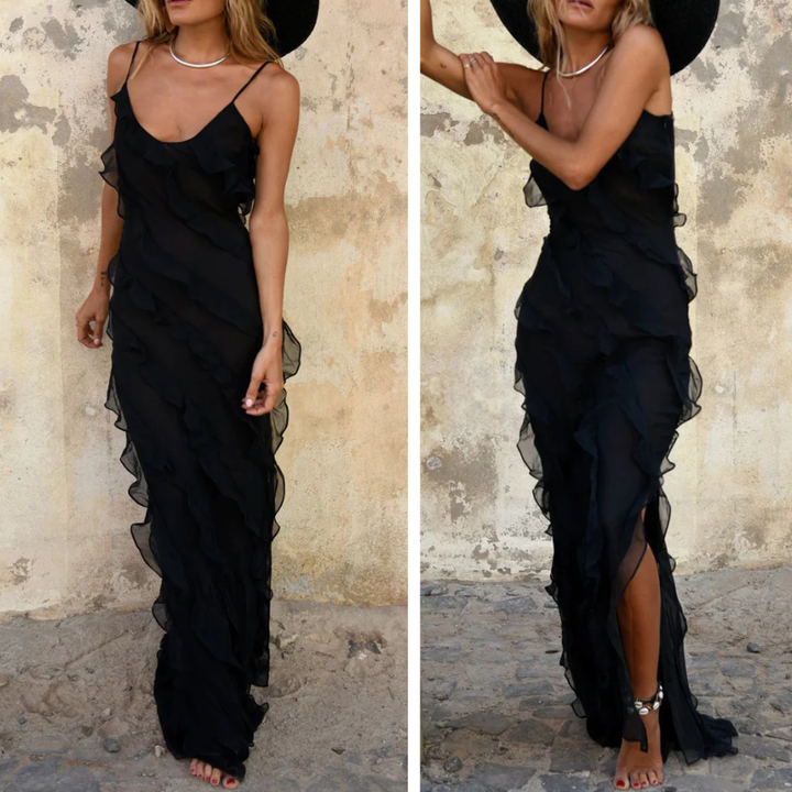 Orseline | Gala dress romantic ruffle maxi dress