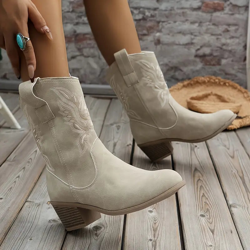 Trendy Elegant Cowboy Women's Boots