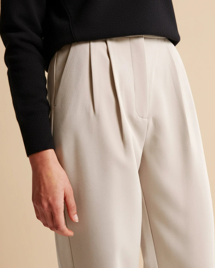 Comfortable Women's Pants with High Waist and Wide Legs