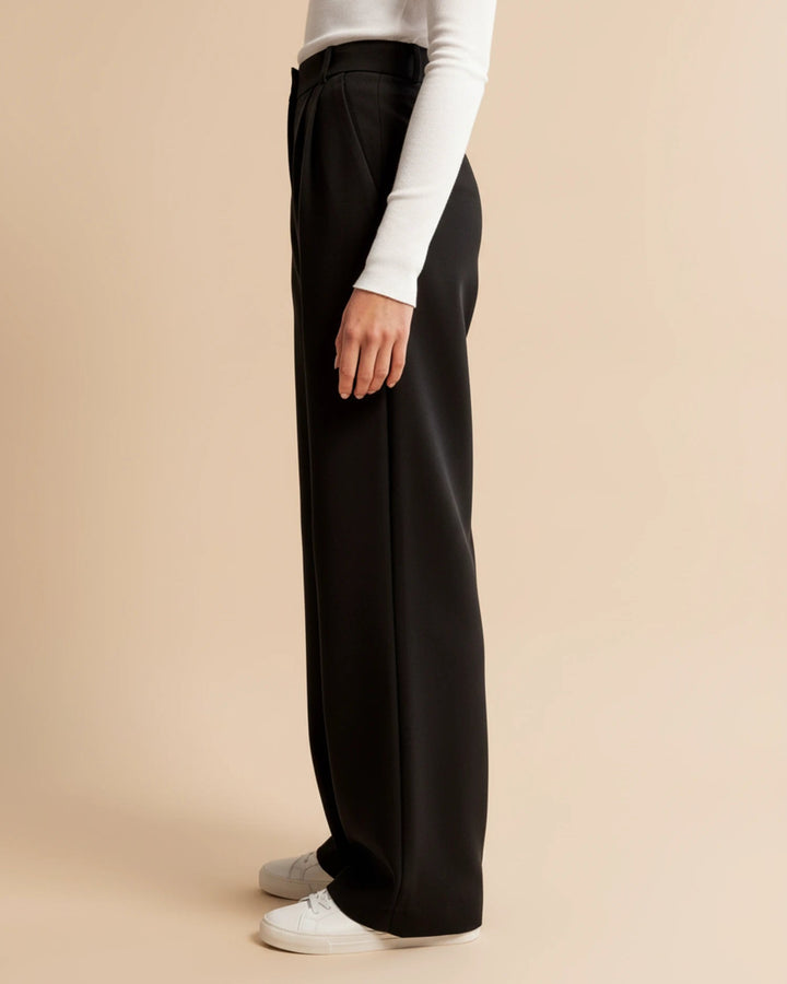 Comfortable Women's Pants with High Waist and Wide Legs