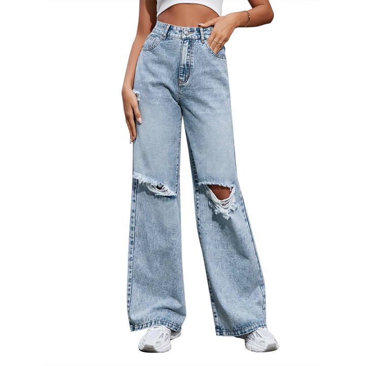 Antonetta | Wide-Leg Ripped Jeans with Urban Look