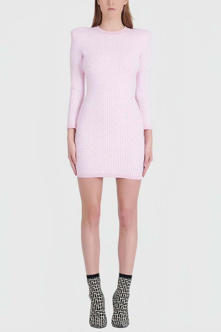 Heeva | Knitted Bodycon Mini Dress with Texture