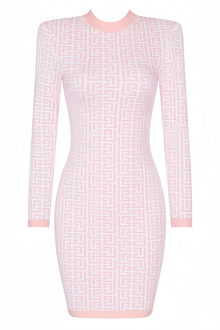 Heeva | Knitted Bodycon Mini Dress with Texture