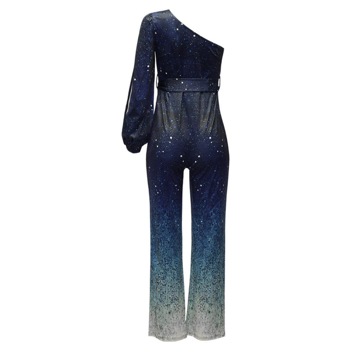Halen | Sparkling one-shoulder jumpsuit