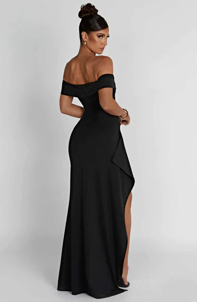 Farfalla | Gala Dress Off-Shoulder Evening Dress with Luxury Slit