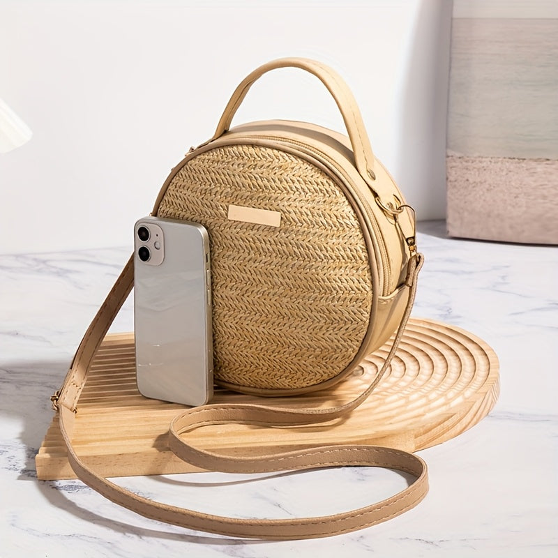 Reby | Round Braided Shoulder Bag