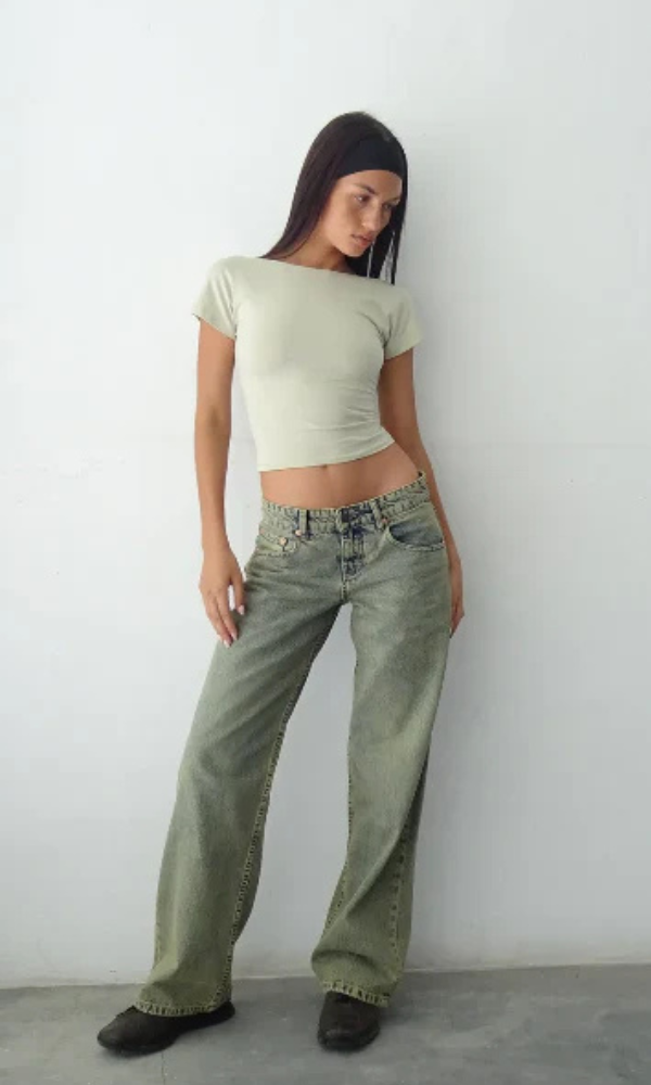Yael | Low Rise Straight-Leg Jeans