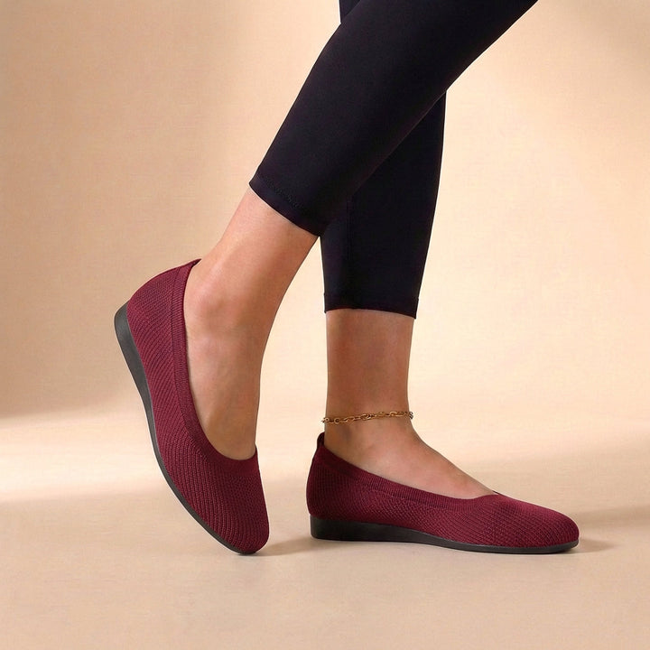 Women's Casual Ballerina Sandals With Slip-On Style And Low Sole