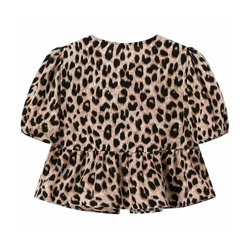 Allegra | Puff Sleeve Top with Bow Detail for Women