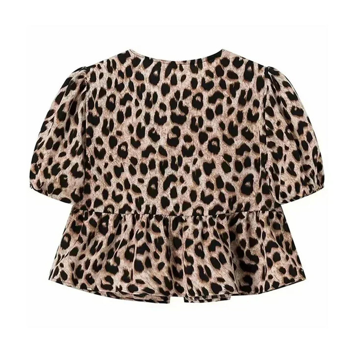 Allegra | Puff Sleeve Top with Bow Detail for Women