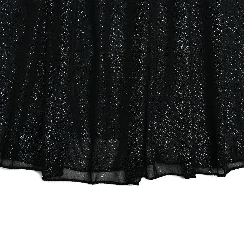 Lien | Strapless Glitter Dress