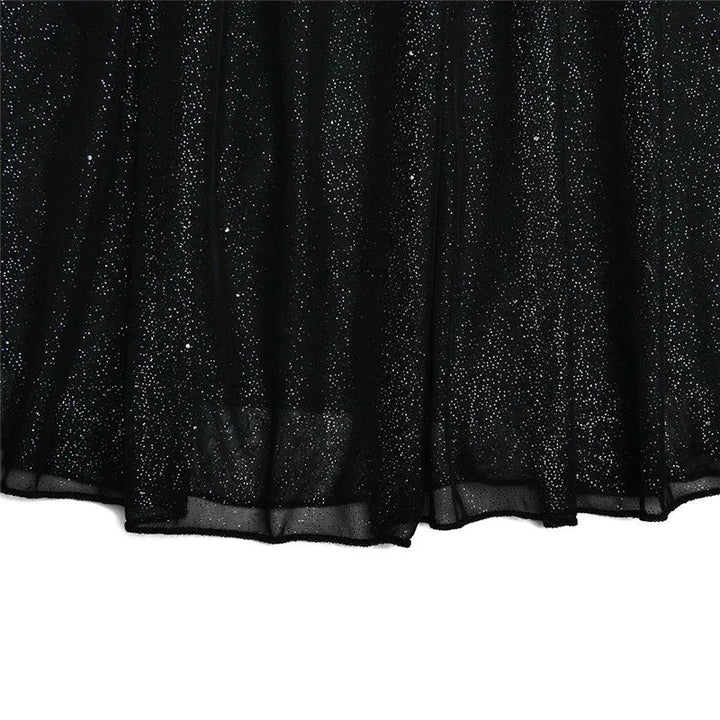 Lien | Strapless Glitter Dress