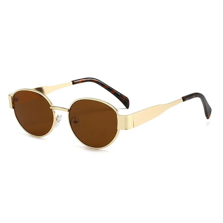 Elegant Oval Sunglasses with Slim Frame for Women