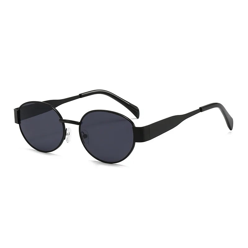 Elegant Oval Sunglasses with Slim Frame for Women