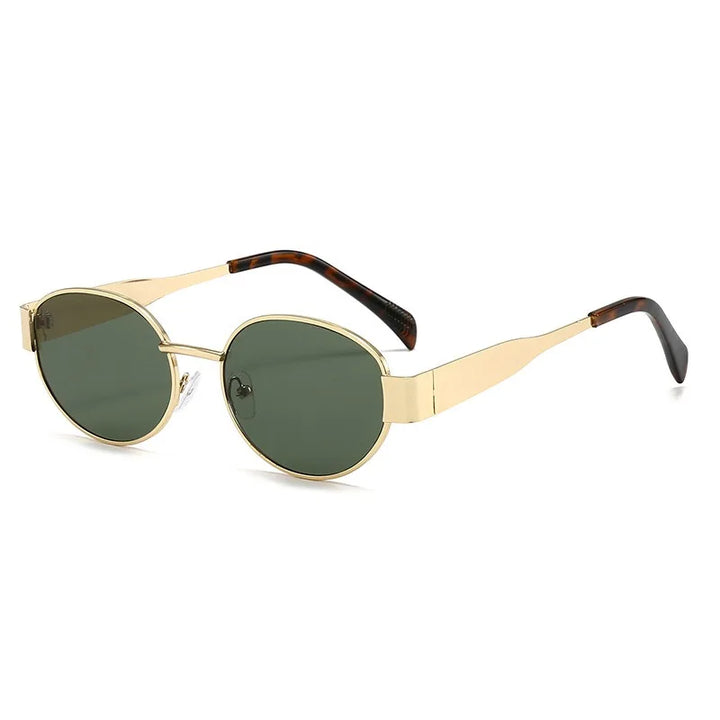 Elegant Oval Sunglasses with Slim Frame for Women