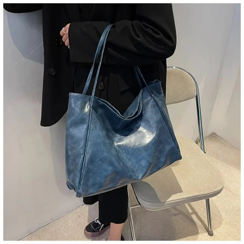 Leora | Luxurious Spacious Shopper Shoulder Bag