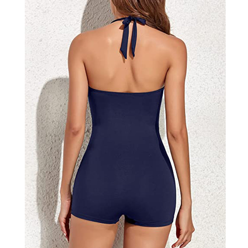 Crystal | Retro Swimsuit with Shorts
