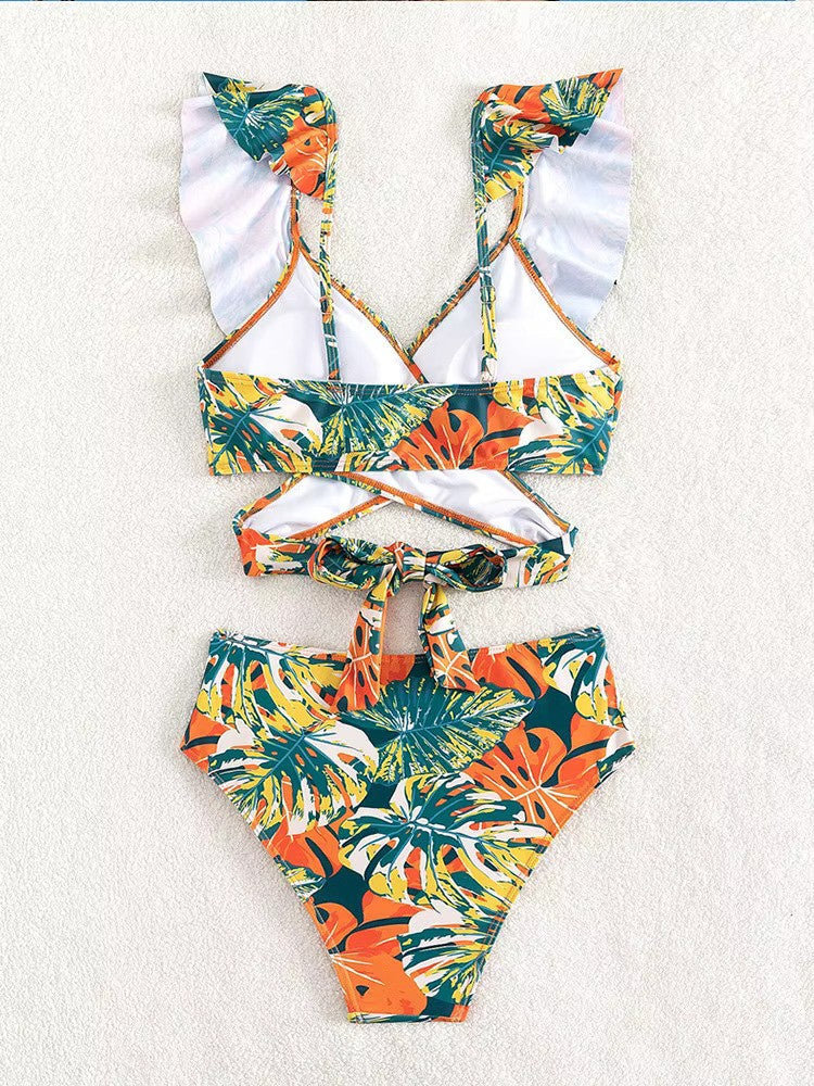 Amira | Tropical Ruffle Bikini