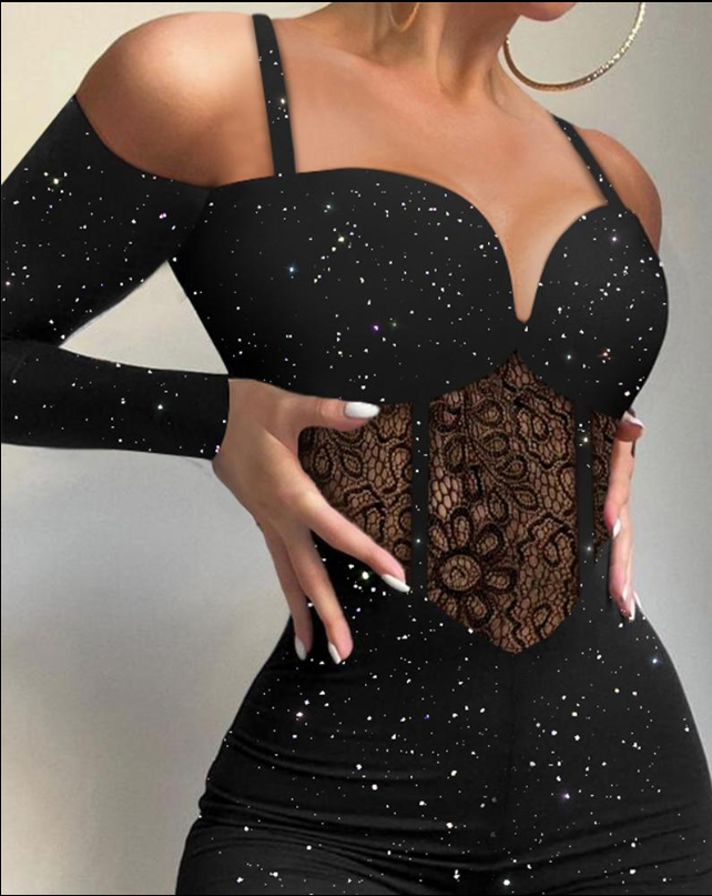 Lailani | Glamorous Off-Shoulder Jumpsuit with Corset Detail
