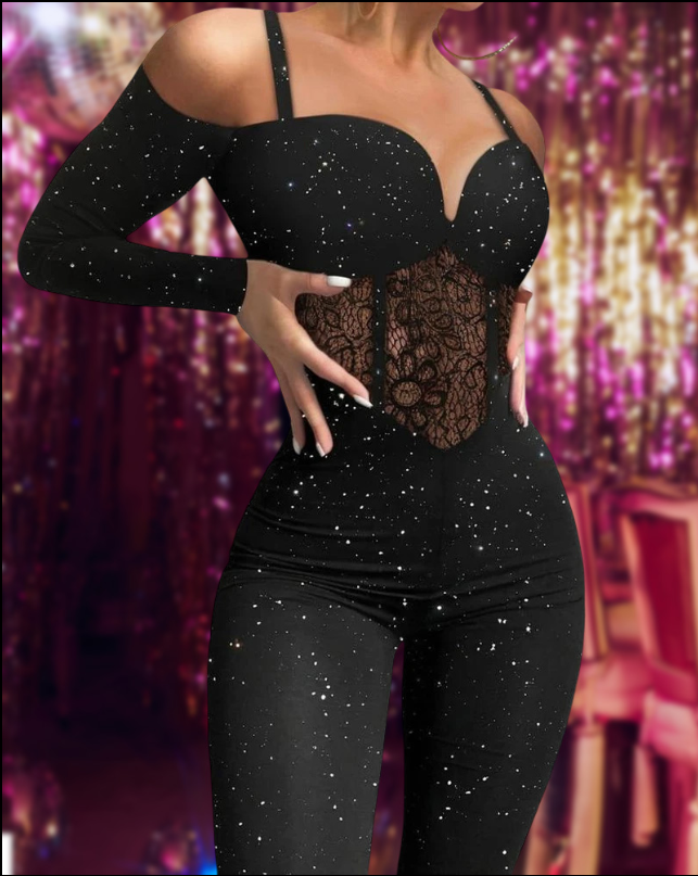 Lailani | Glamorous Off-Shoulder Jumpsuit with Corset Detail
