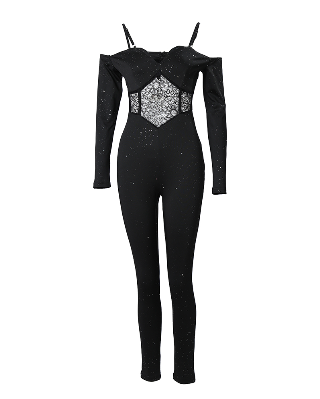 Lailani | Glamorous Off-Shoulder Jumpsuit with Corset Detail