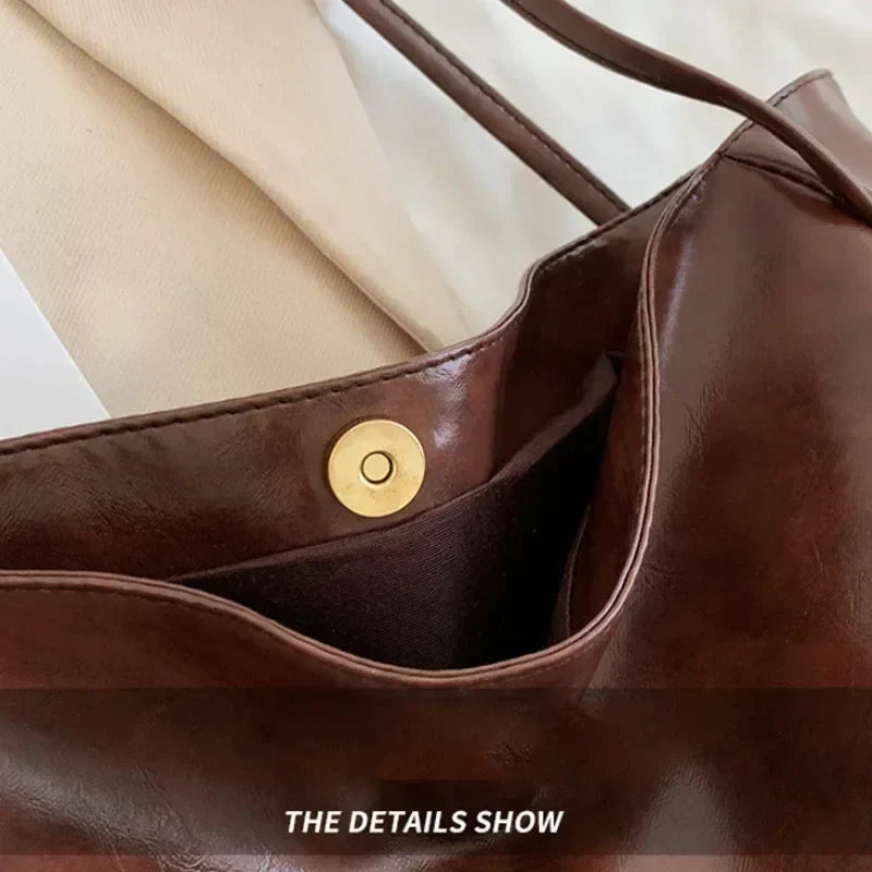 Leora | Luxurious Spacious Shopper Shoulder Bag