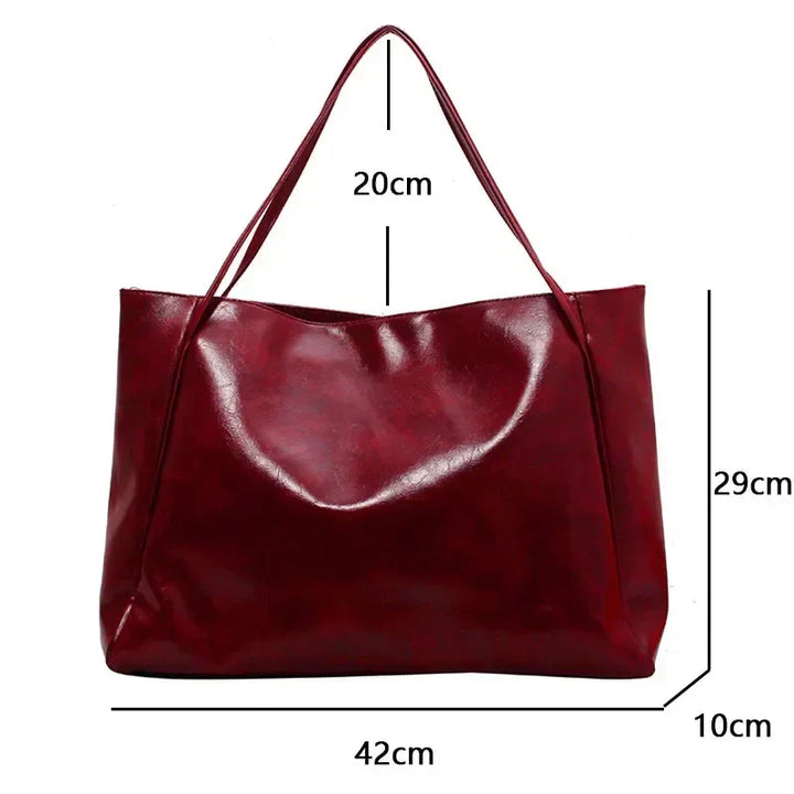 Leora | Luxurious Spacious Shopper Shoulder Bag