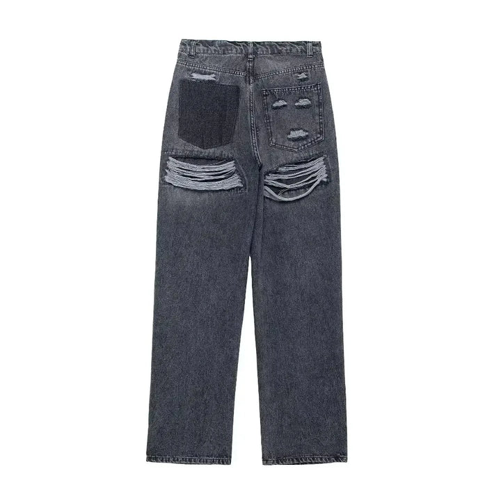 Hana | Vintage High Waist Ripped Jeans