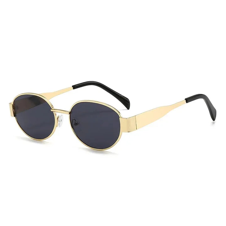 Elegant Oval Sunglasses with Slim Frame for Women