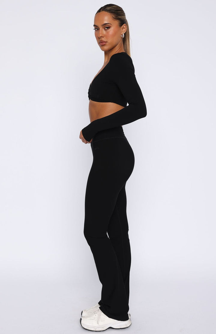 Comfortable Women's Flared Leggings with High Waist and Stretch