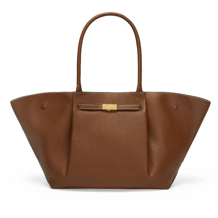 Tassa | Luxurious Oversized Shoulder Bag with Gold Closure