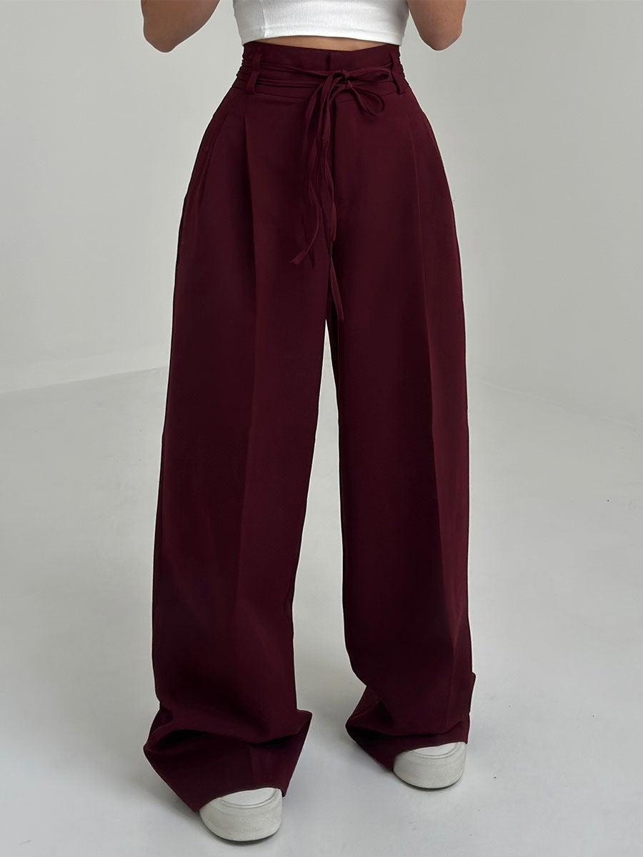 Elegant Airy Women's Palazzo Pants with High Waist