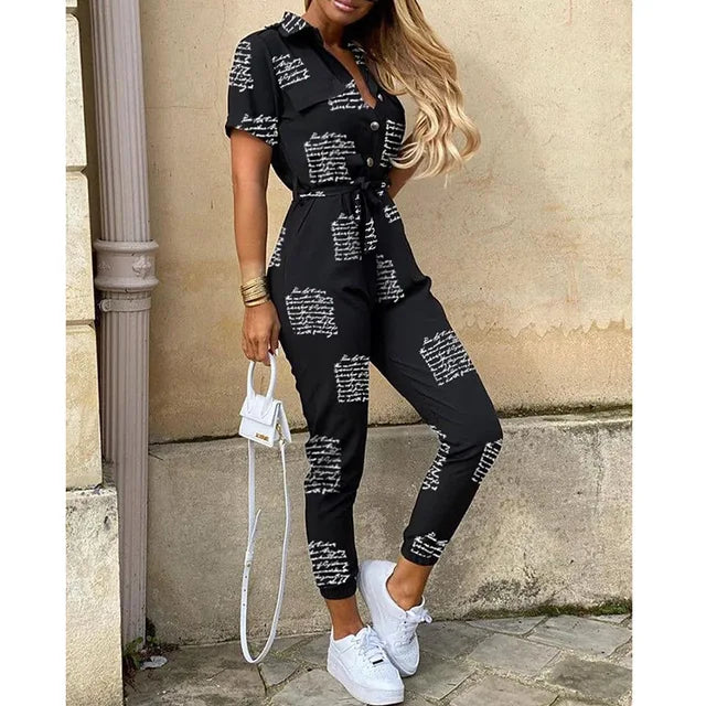 Helen | Utility Jumpsuit with Waist Belt