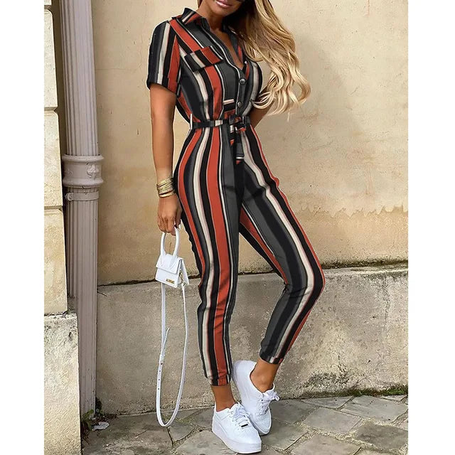 Helen | Utility Jumpsuit with Waist Belt