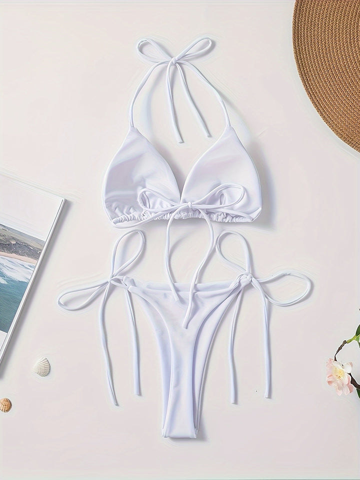 Lacie | Sensual Triangle Bikini with Adjustable Strings