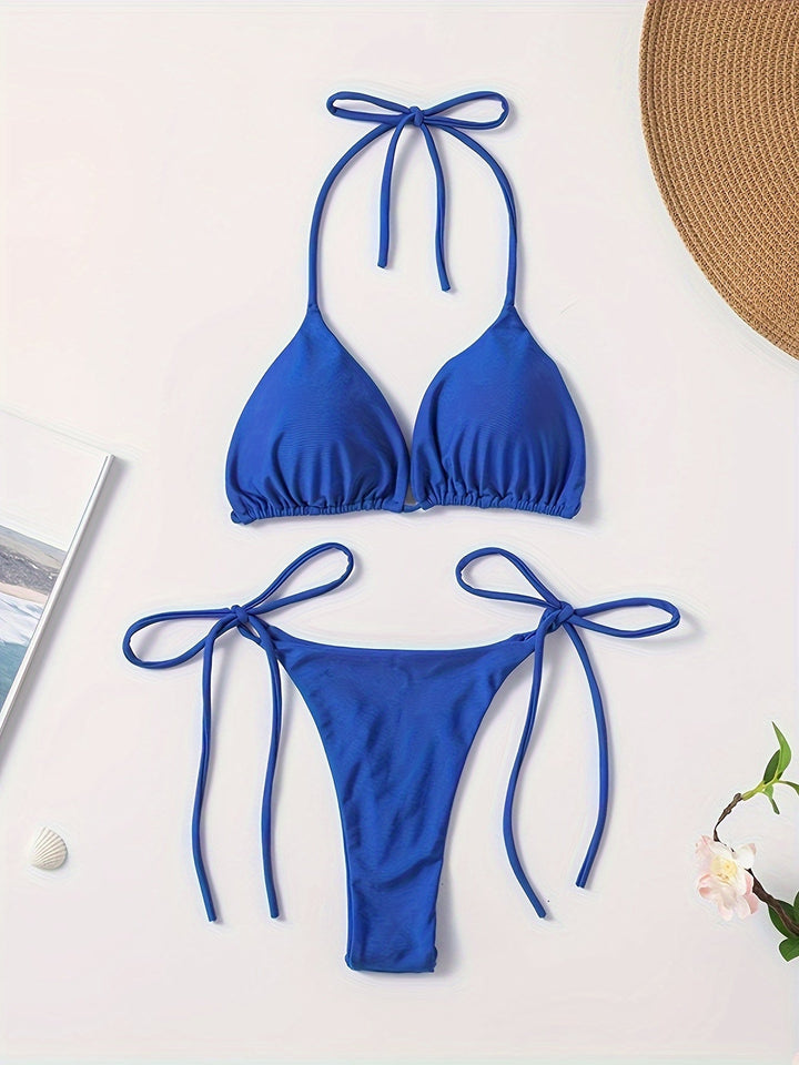 Lacie | Sensual Triangle Bikini with Adjustable Strings