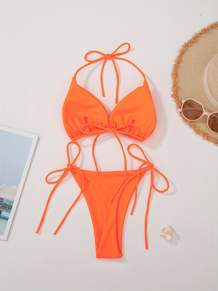 Lacie | Sensual Triangle Bikini with Adjustable Strings