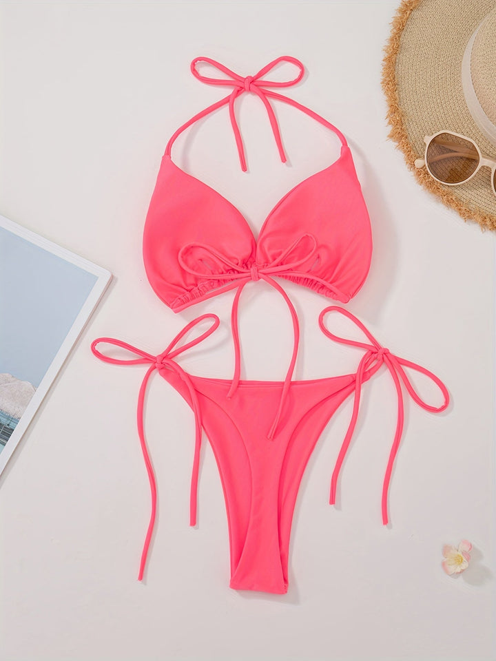 Lacie | Sensual Triangle Bikini with Adjustable Strings