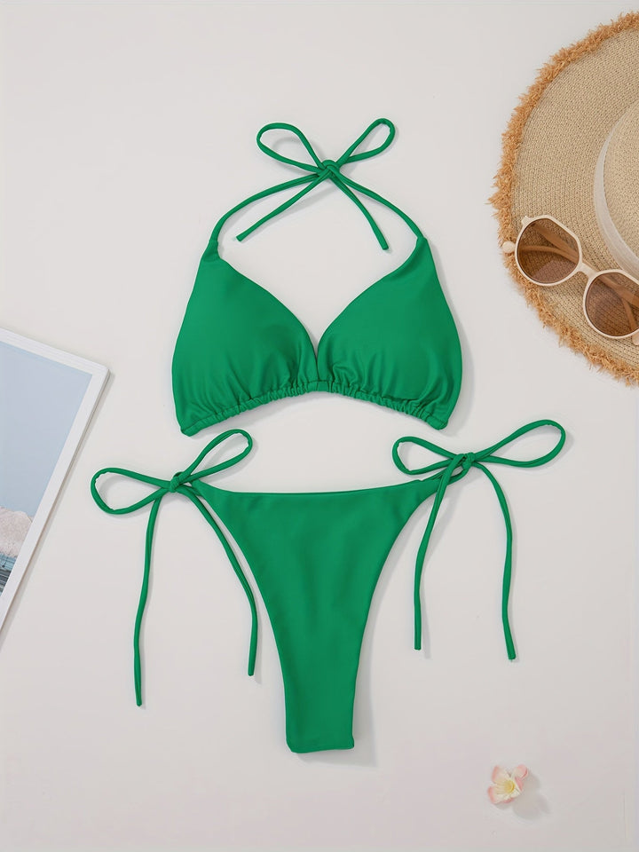 Lacie | Sensual Triangle Bikini with Adjustable Strings