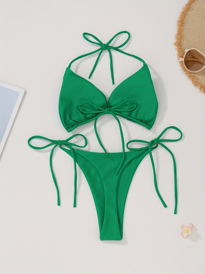 Lacie | Sensual Triangle Bikini with Adjustable Strings